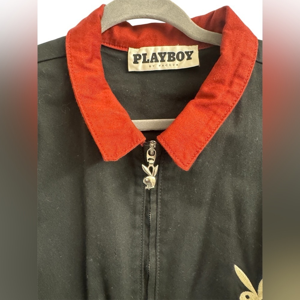PLAYBOY Men's Black and Rust Jacket - Picture 6 of 8